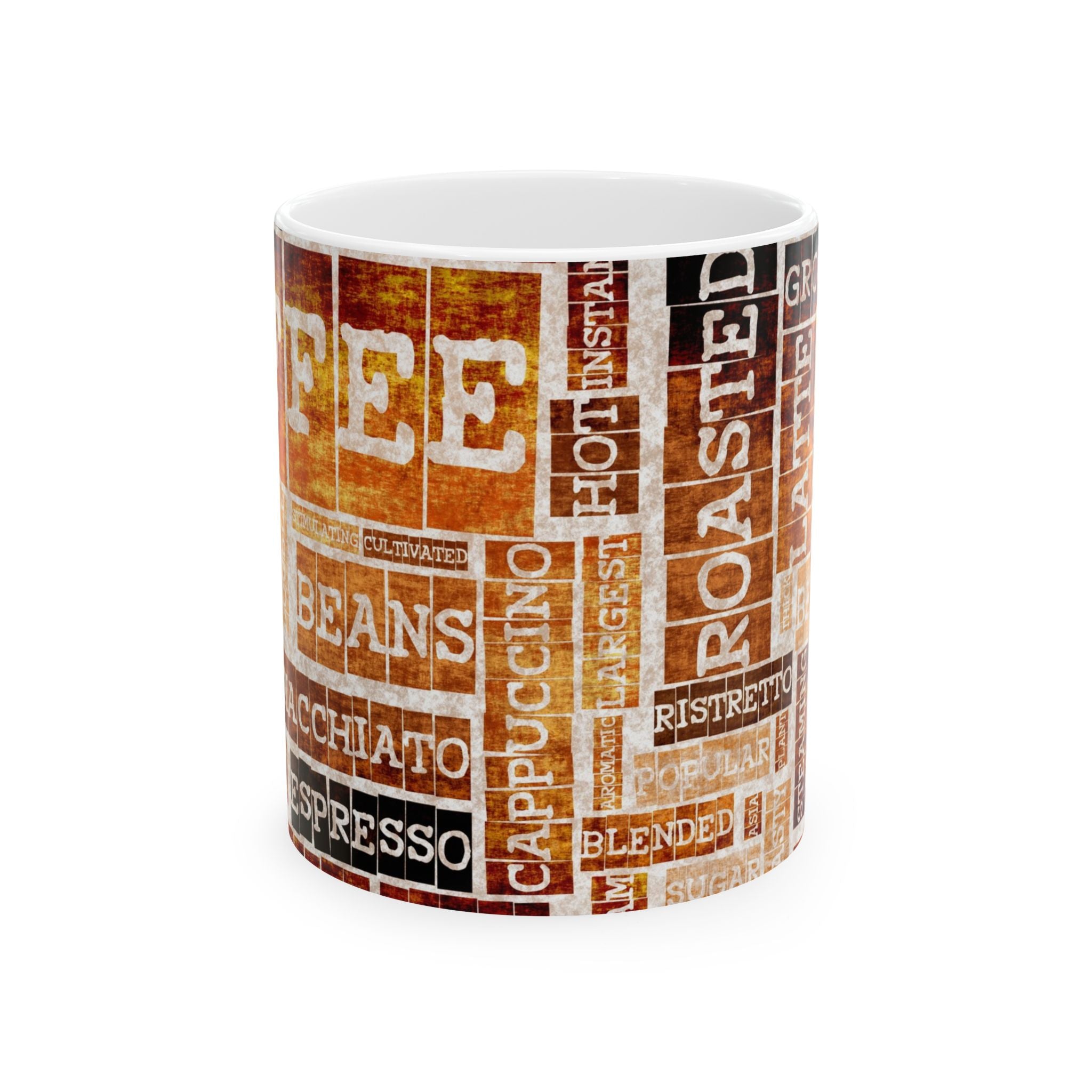 Coffee Lover's Ceramic Mug, Cozy Vibes, Perfect Gift for Coffee Enthusiasts, Espresso Cup, Kitchen Decor, Home or Office Use