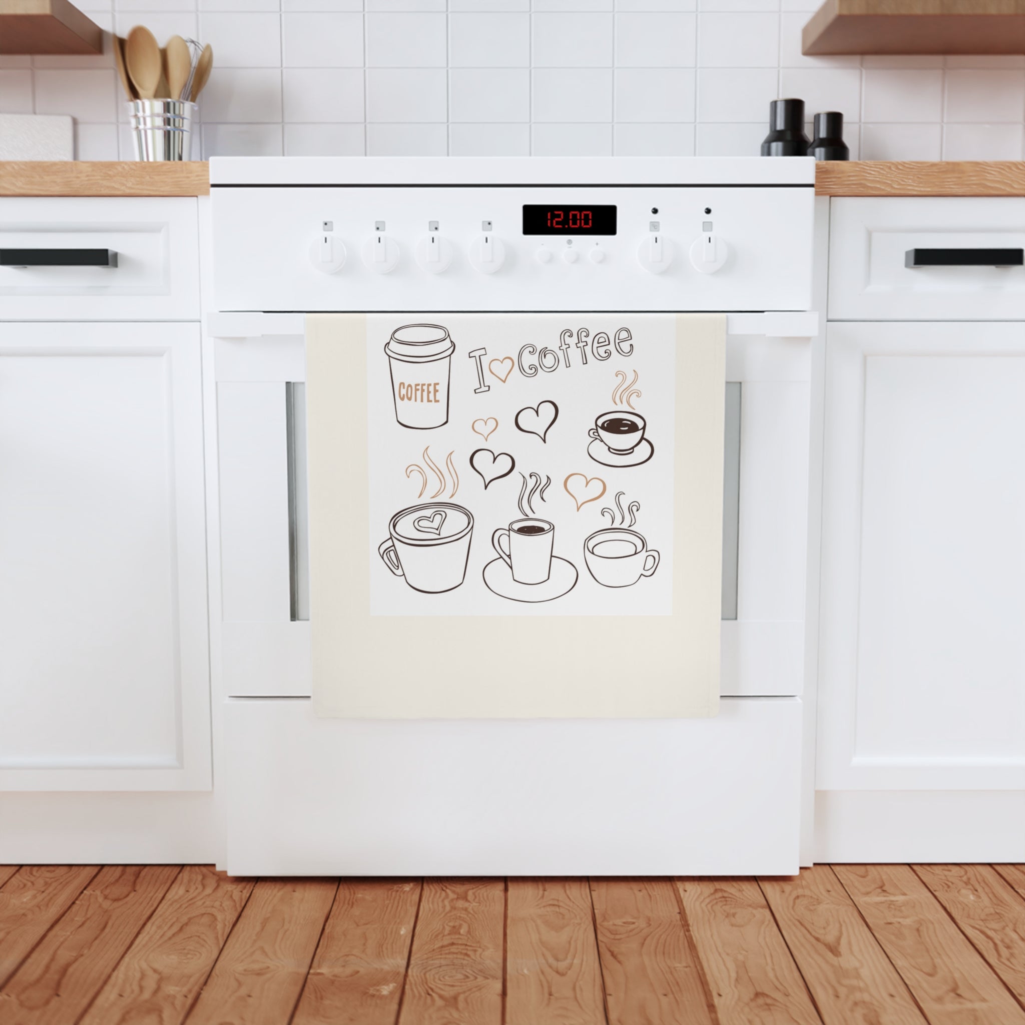 Funny Coffee Lover's Tea Towel, Kitchen Décor, Gift for Coffee Lovers, Humor Homeware, Housewarming Gift, Coffee-Themed Towel