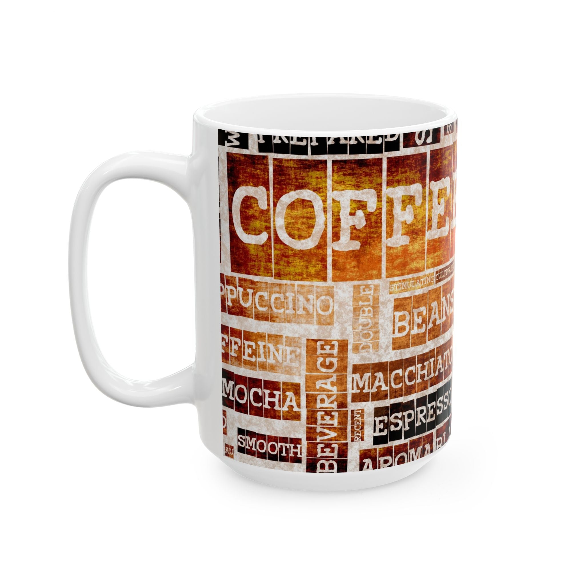 Coffee Lover's Ceramic Mug, Cozy Vibes, Perfect Gift for Coffee Enthusiasts, Espresso Cup, Kitchen Decor, Home or Office Use