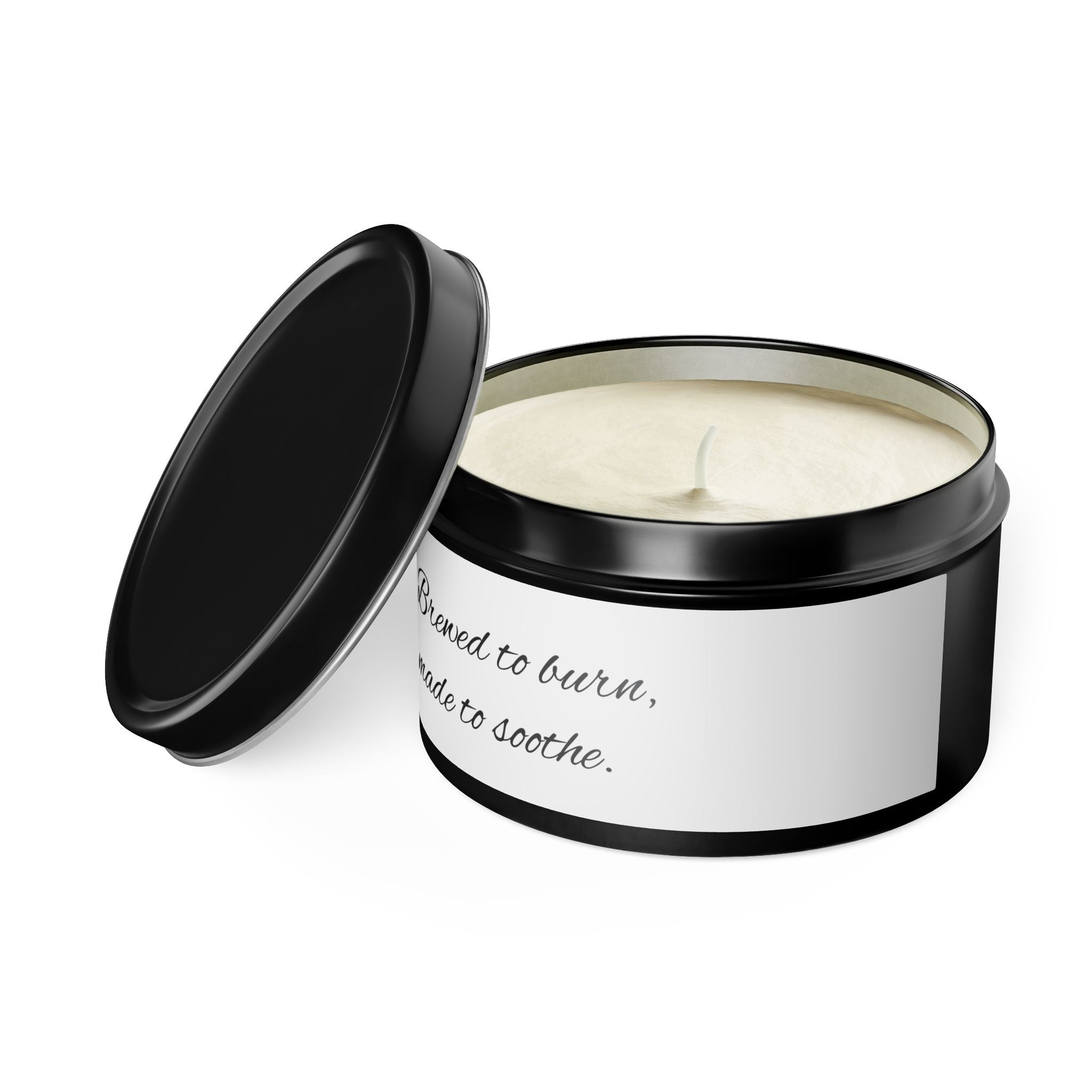 Soothing Tin Candles - Brewed to Burn, Made to Soothe, Aromatherapy, Home Decor, Gift Idea, Relaxation Essentials