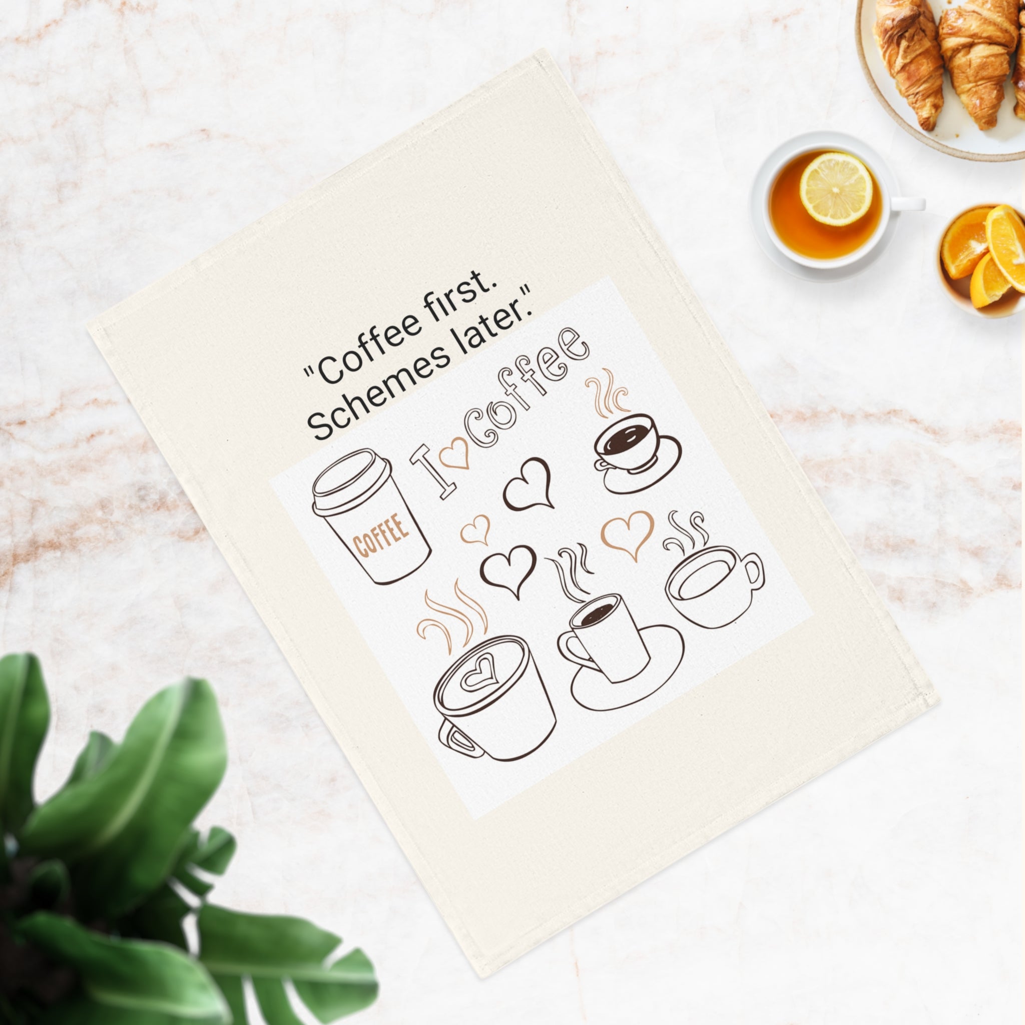 Funny Coffee Lover's Tea Towel, Kitchen Décor, Gift for Coffee Lovers, Humor Homeware, Housewarming Gift, Coffee-Themed Towel
