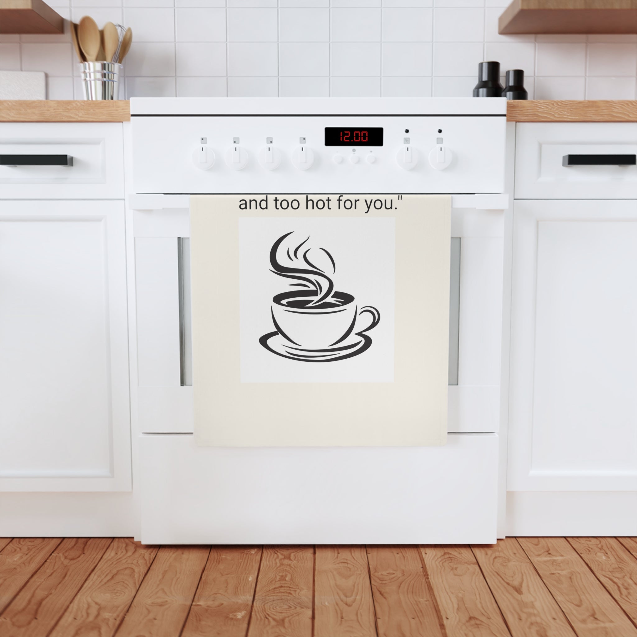 Coffee Lover's Cotton Tea Towel - Kitchen Decor, Gift for Coffee Enthusiasts, Funny Kitchen Towel, Home Baking Accessory, Unique Gifts