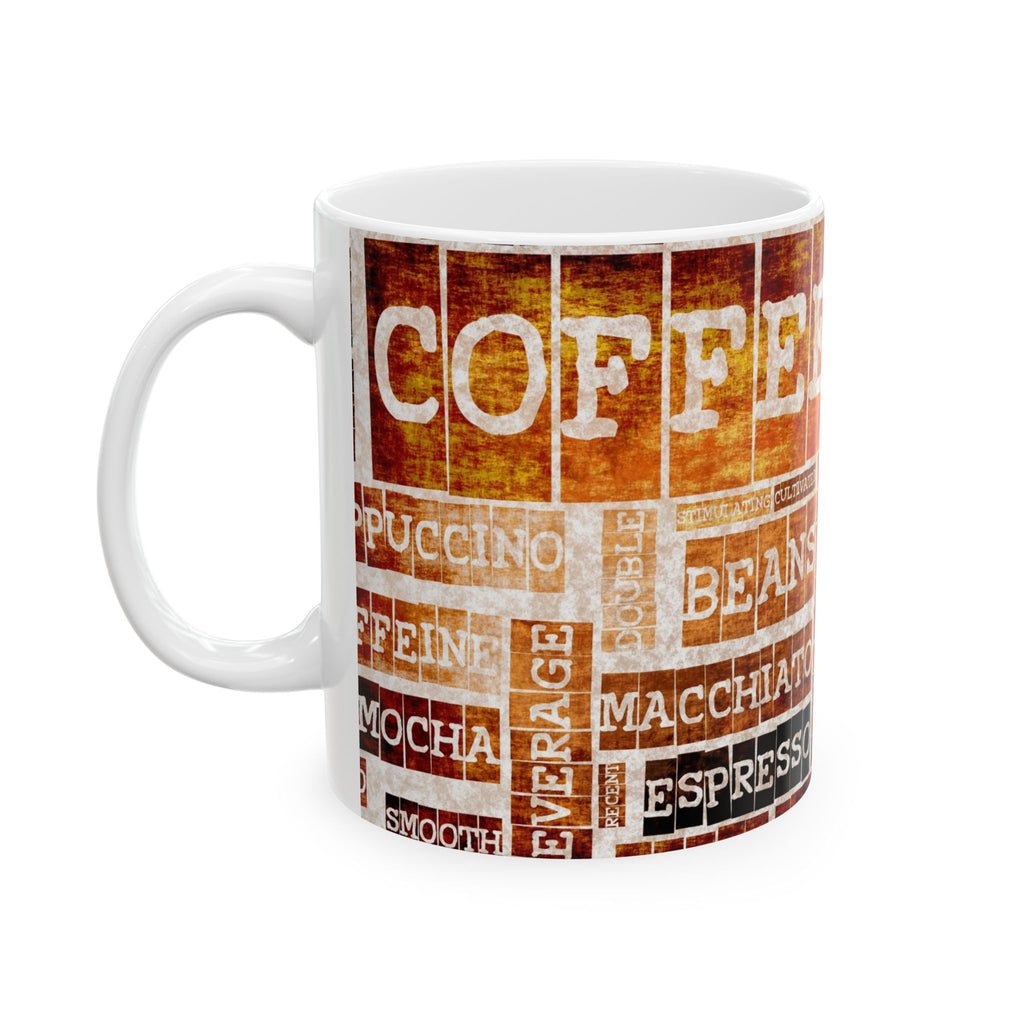 Coffee Lover's Ceramic Mug, Cozy Vibes, Perfect Gift for Coffee Enthusiasts, Espresso Cup, Kitchen Decor, Home or Office Use