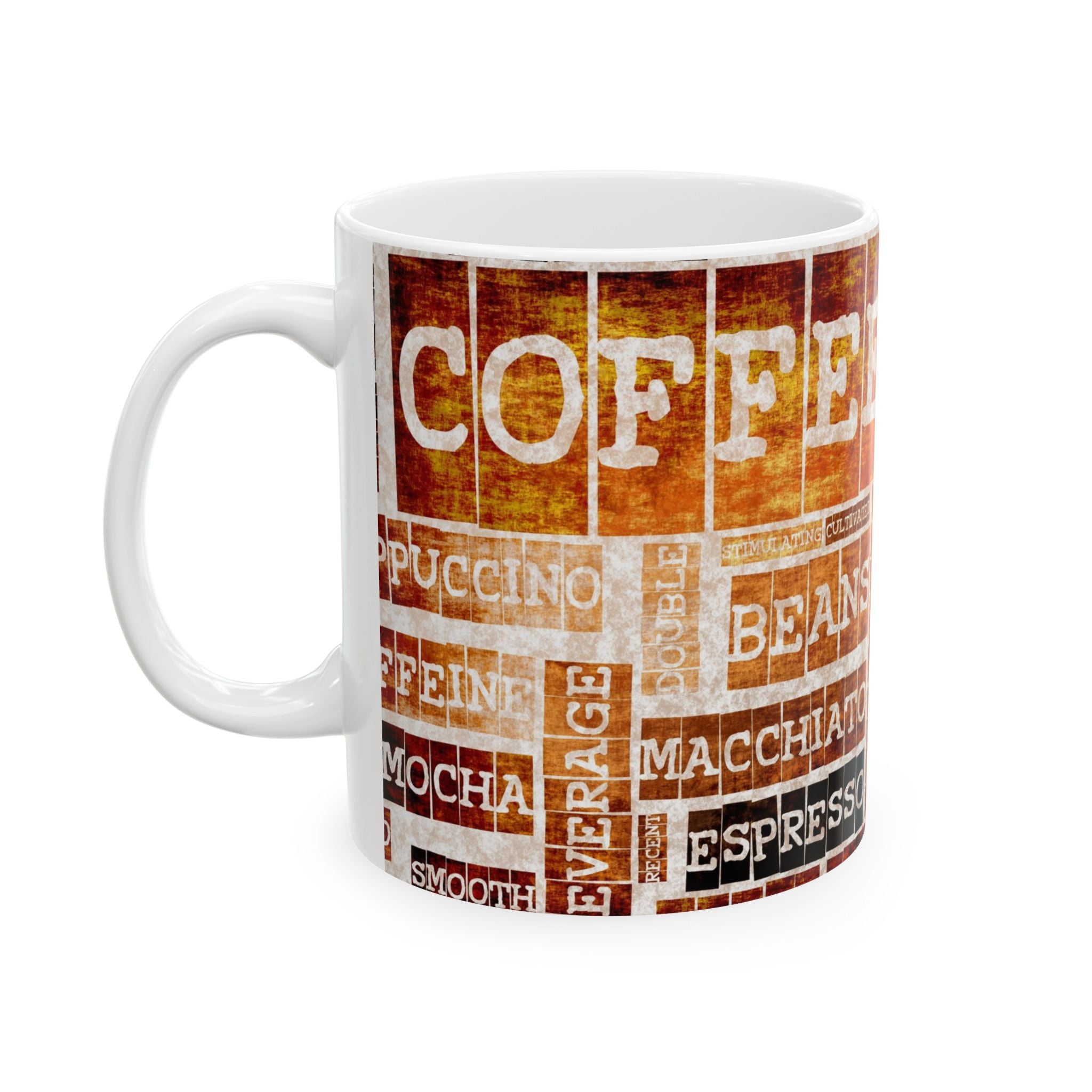 Coffee Lover's Ceramic Mug, Cozy Vibes, Perfect Gift for Coffee Enthusiasts, Espresso Cup, Kitchen Decor, Home or Office Use