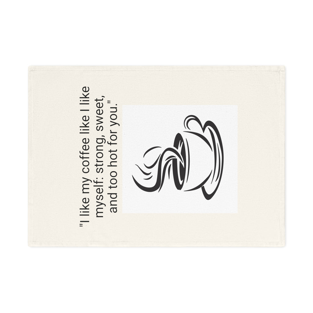 Coffee Lover's Cotton Tea Towel - Kitchen Decor, Gift for Coffee Enthusiasts, Funny Kitchen Towel, Home Baking Accessory, Unique Gifts