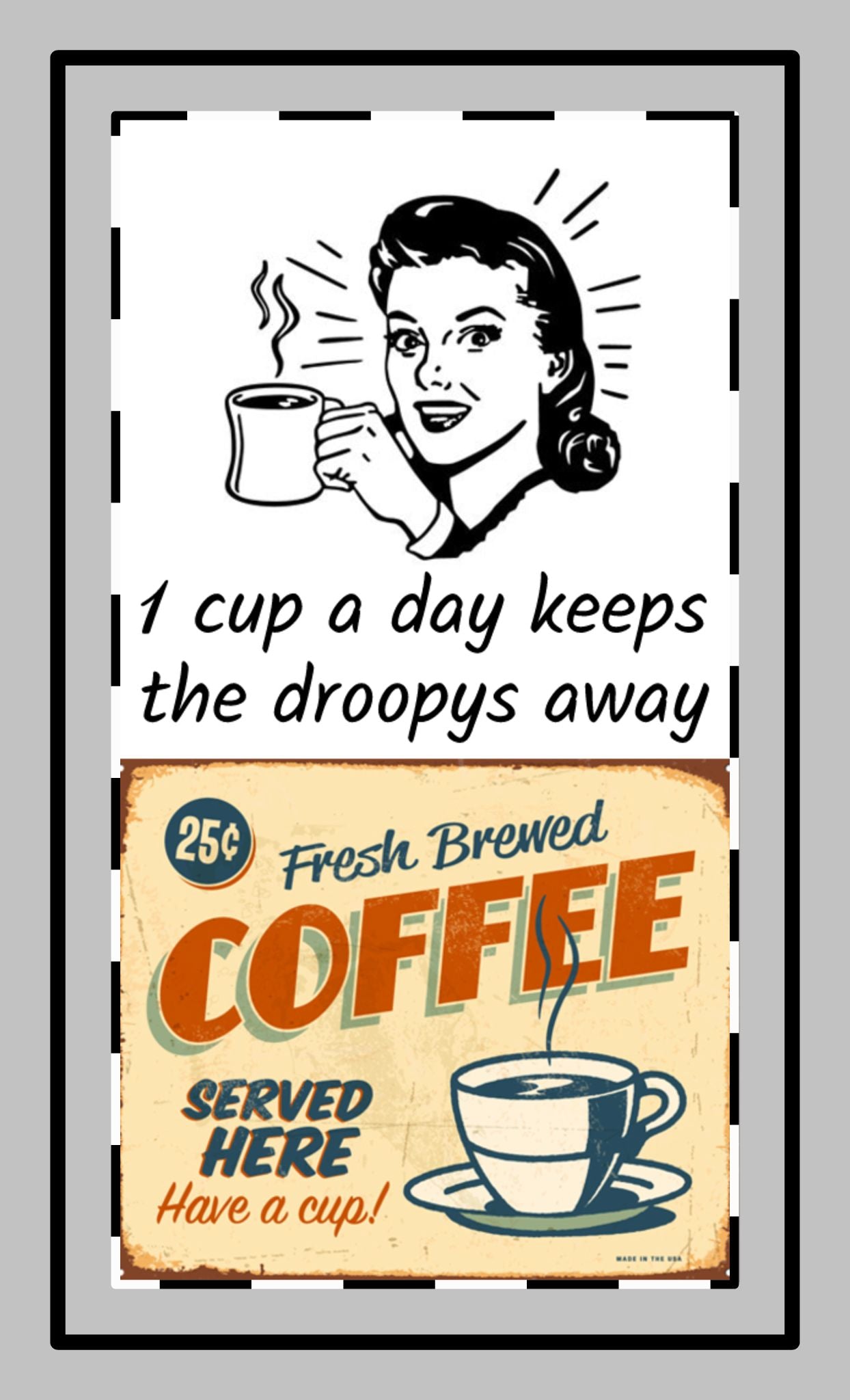Coffee Magnate Custom Shape Magnet - Unique Fridge Decor, Kitchen Accessories, Fun Gift, Novelty Home Decor, Office Supplies