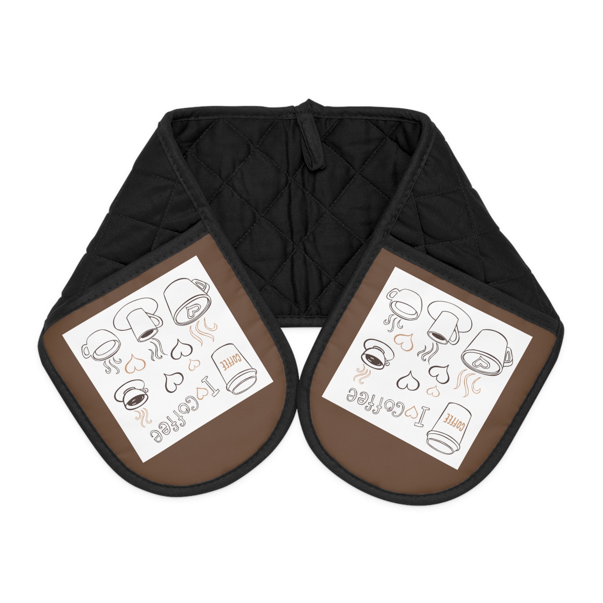 Coffee Lovers Oven Mitts, Kitchen Gloves for Baking and Cooking, Cute Coffee Design, Kitchen Accessories, Housewarming Gift