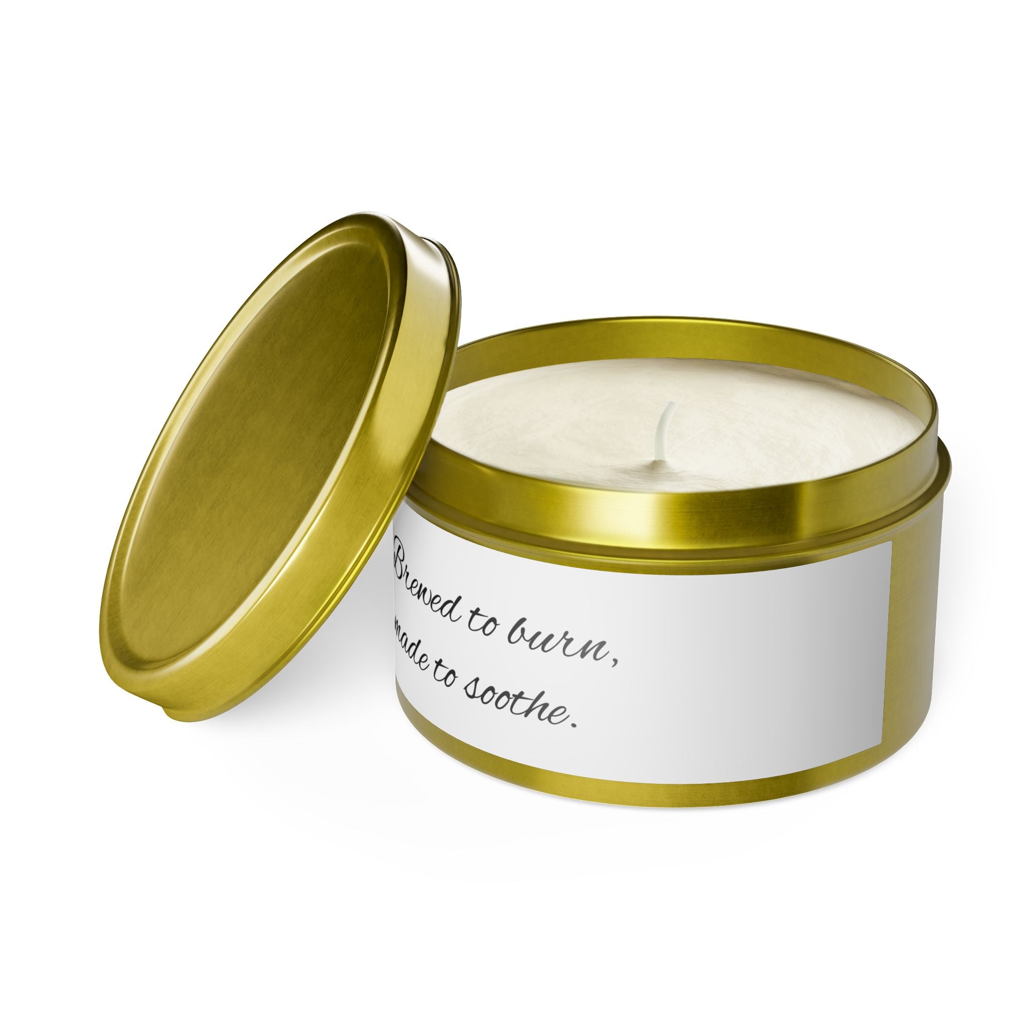 Soothing Tin Candles - Brewed to Burn, Made to Soothe, Aromatherapy, Home Decor, Gift Idea, Relaxation Essentials