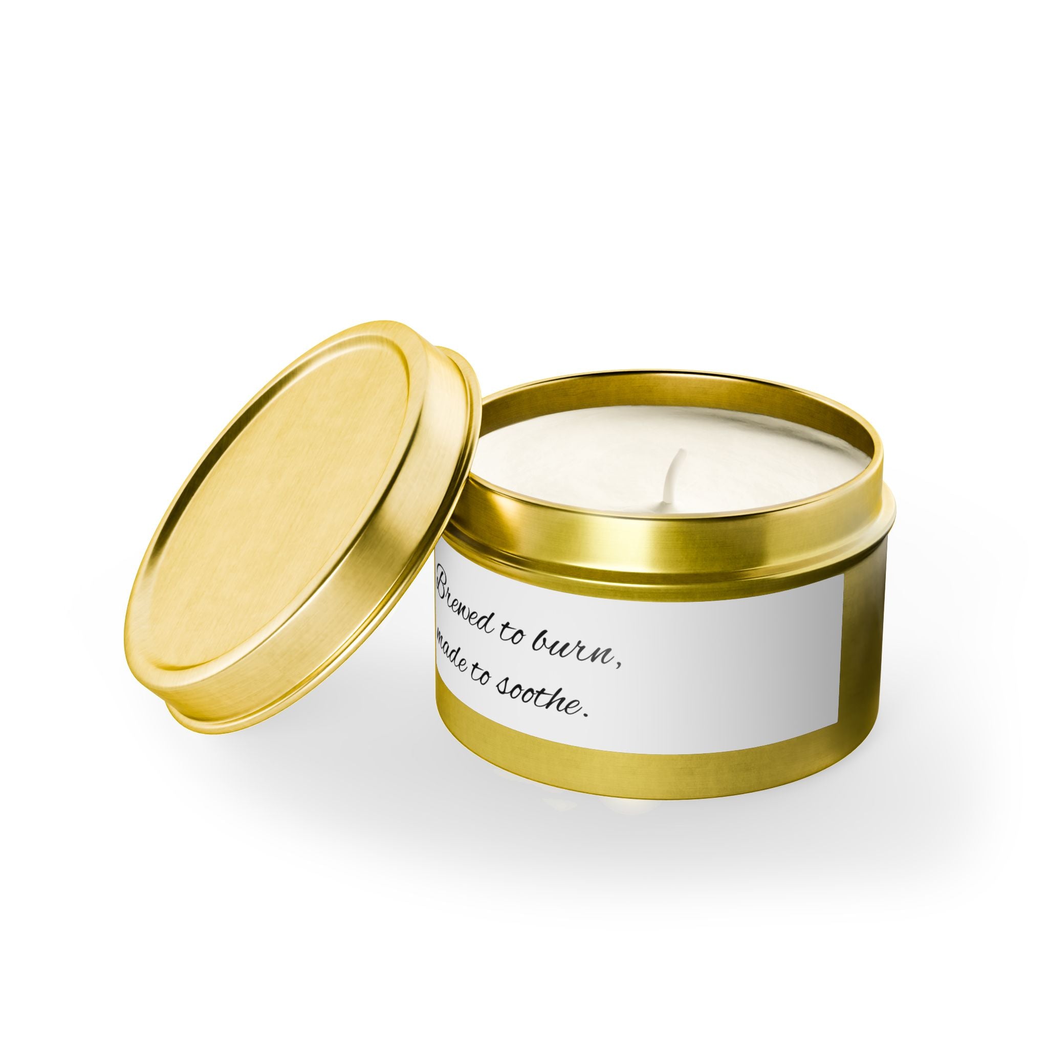 Soothing Tin Candles - Brewed to Burn, Made to Soothe, Aromatherapy, Home Decor, Gift Idea, Relaxation Essentials