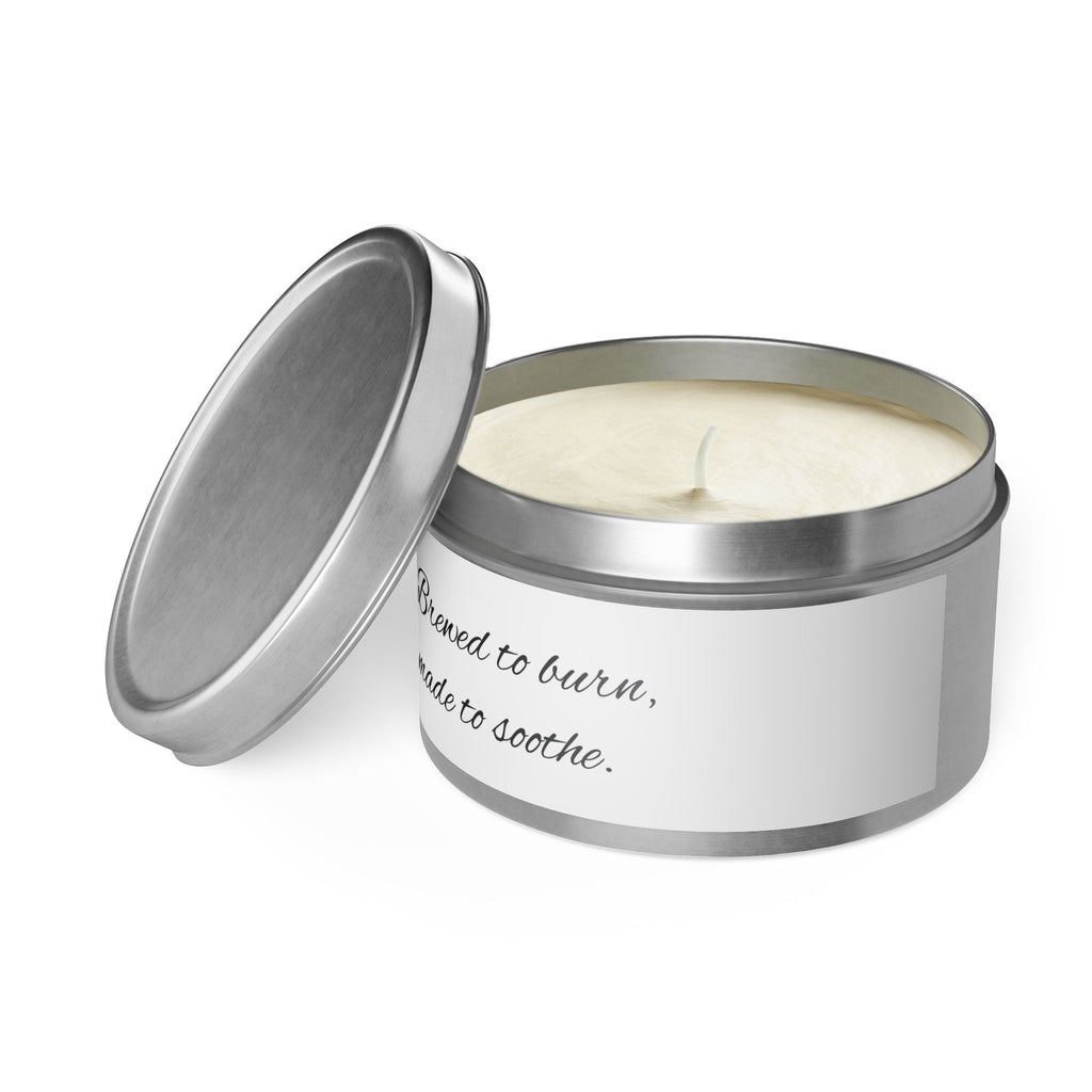 Soothing Tin Candles - Brewed to Burn, Made to Soothe, Aromatherapy, Home Decor, Gift Idea, Relaxation Essentials