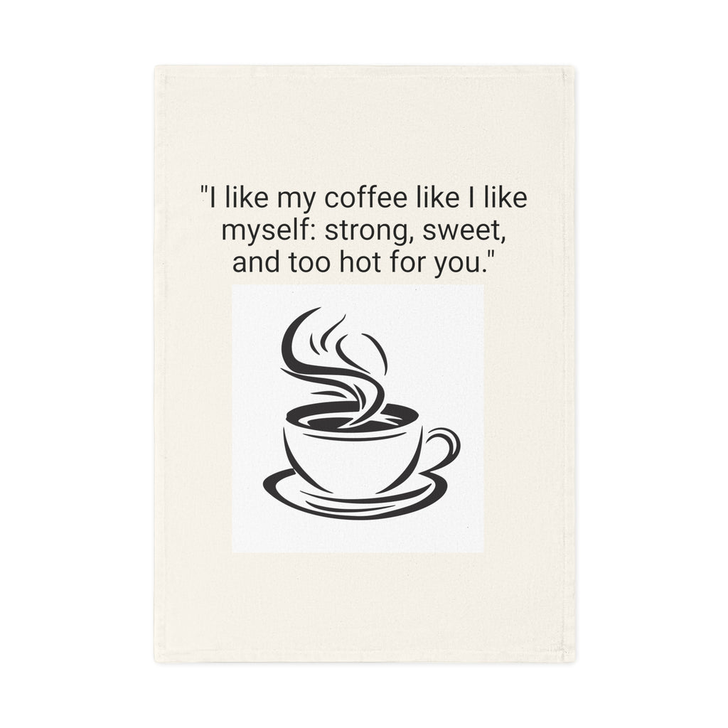 Coffee Lover's Cotton Tea Towel - Kitchen Decor, Gift for Coffee Enthusiasts, Funny Kitchen Towel, Home Baking Accessory, Unique Gifts