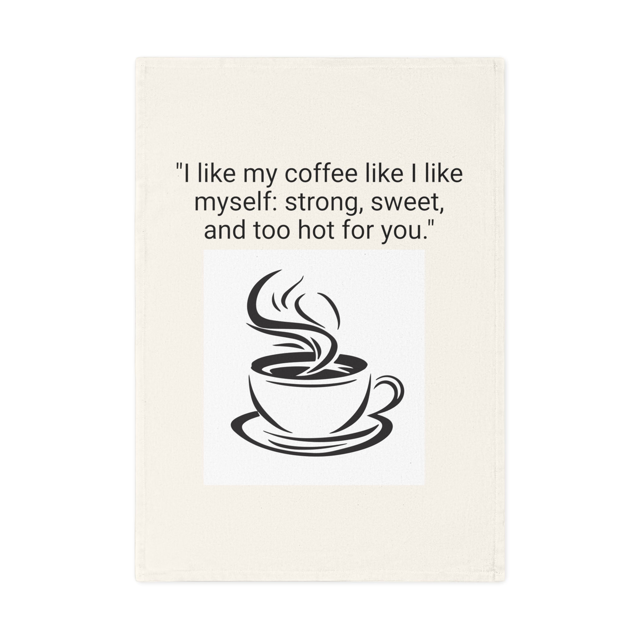 Coffee Lover's Cotton Tea Towel - Kitchen Decor, Gift for Coffee Enthusiasts, Funny Kitchen Towel, Home Baking Accessory, Unique Gifts