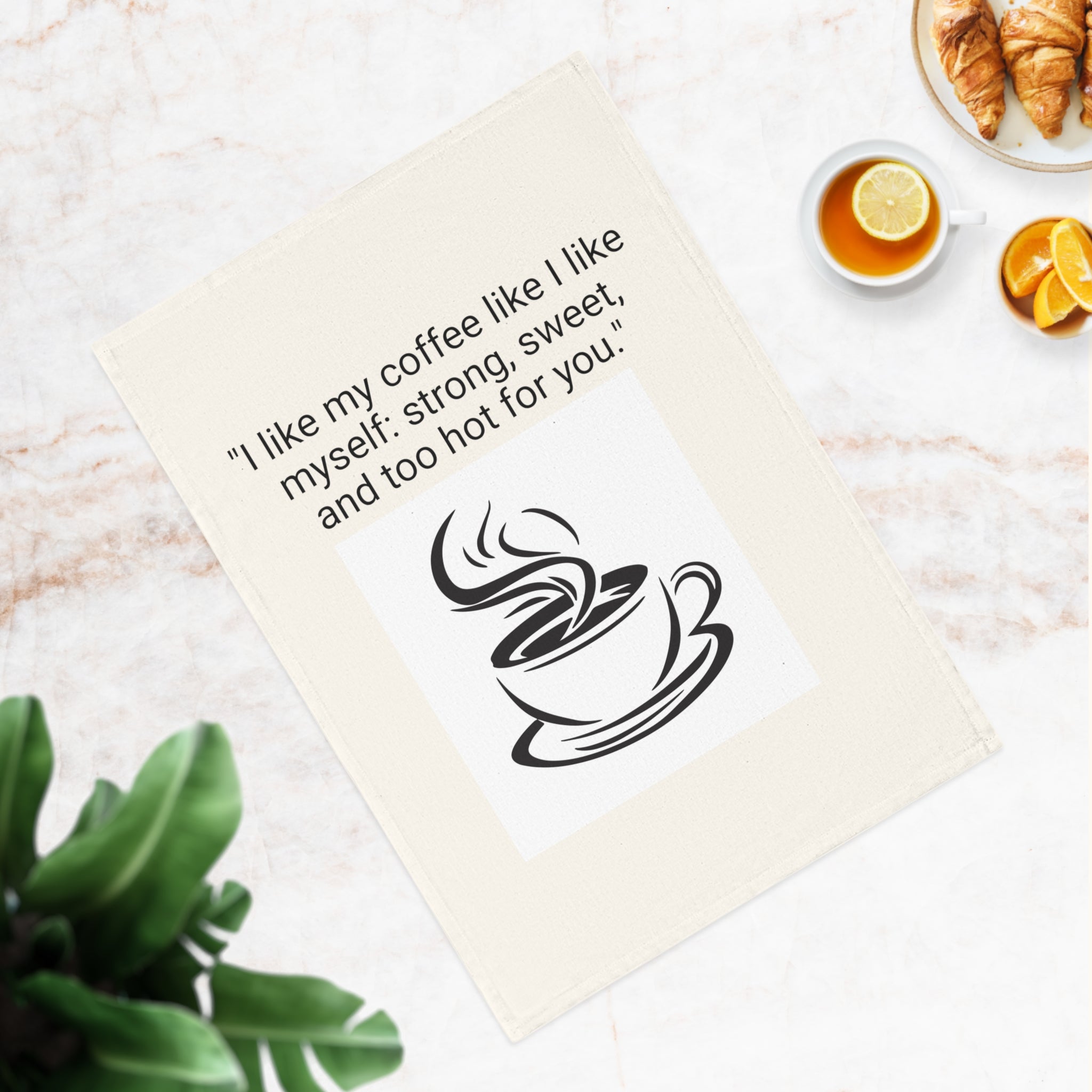 Coffee Lover's Cotton Tea Towel - Kitchen Decor, Gift for Coffee Enthusiasts, Funny Kitchen Towel, Home Baking Accessory, Unique Gifts