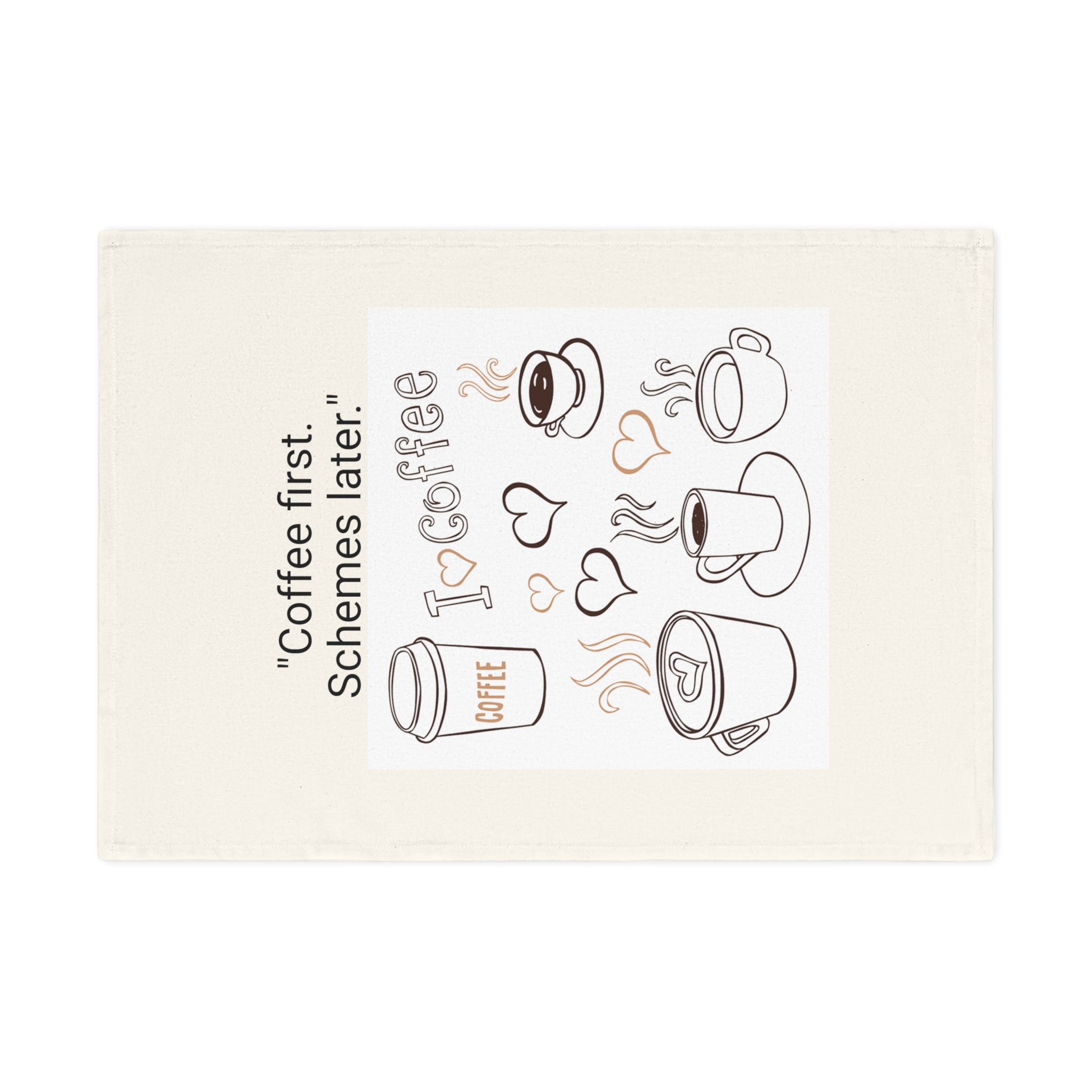 Funny Coffee Lover's Tea Towel, Kitchen Décor, Gift for Coffee Lovers, Humor Homeware, Housewarming Gift, Coffee-Themed Towel