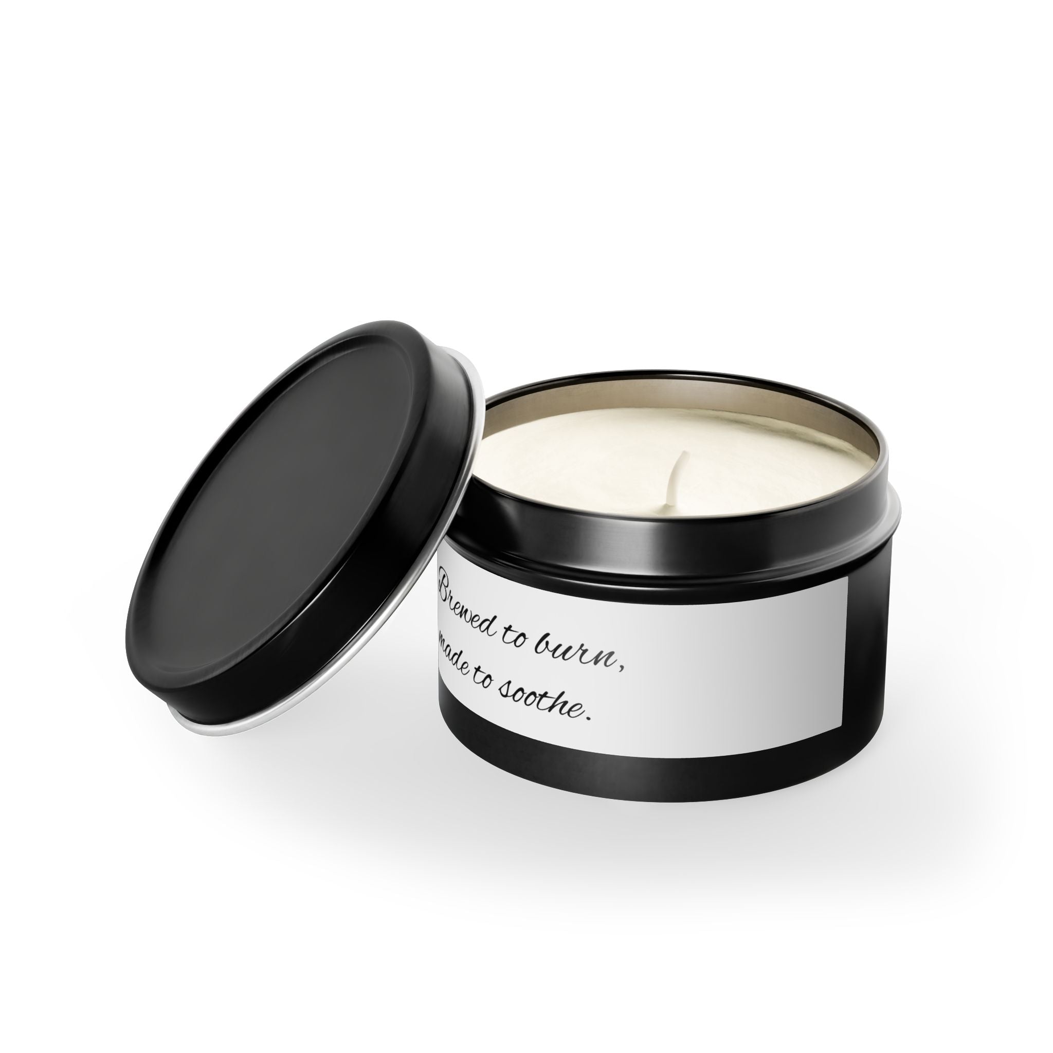 Soothing Tin Candles - Brewed to Burn, Made to Soothe, Aromatherapy, Home Decor, Gift Idea, Relaxation Essentials