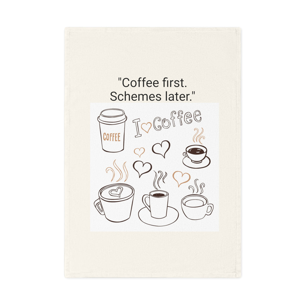 Funny Coffee Lover's Tea Towel, Kitchen Décor, Gift for Coffee Lovers, Humor Homeware, Housewarming Gift, Coffee-Themed Towel