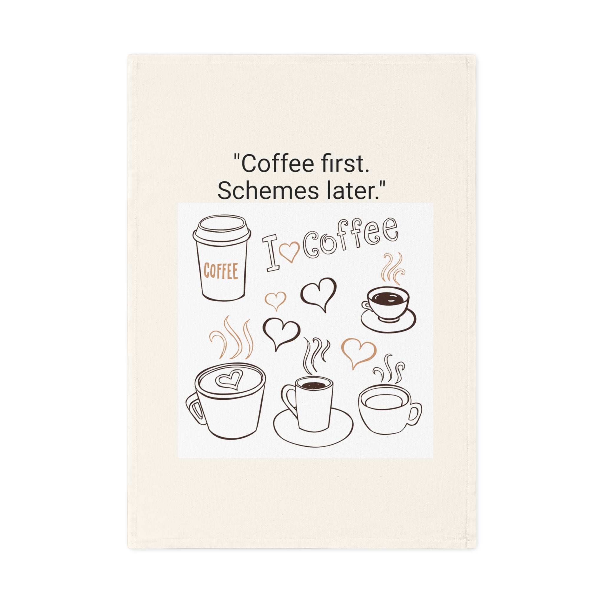 Funny Coffee Lover's Tea Towel, Kitchen Décor, Gift for Coffee Lovers, Humor Homeware, Housewarming Gift, Coffee-Themed Towel